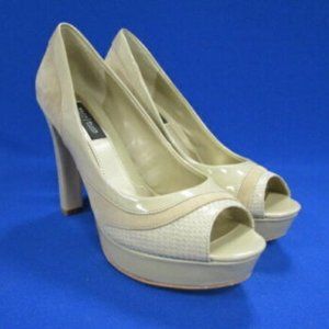 White House Black Market Nude High Heel Pumps Shoe